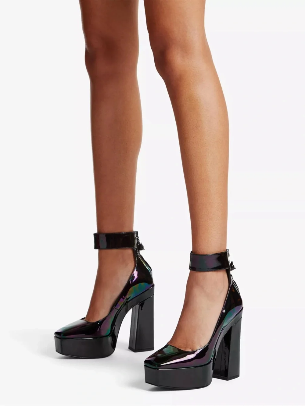 Jimmy Choo Sailor Moon Iridescent Luna Platform 140 leather heeled pumps 35